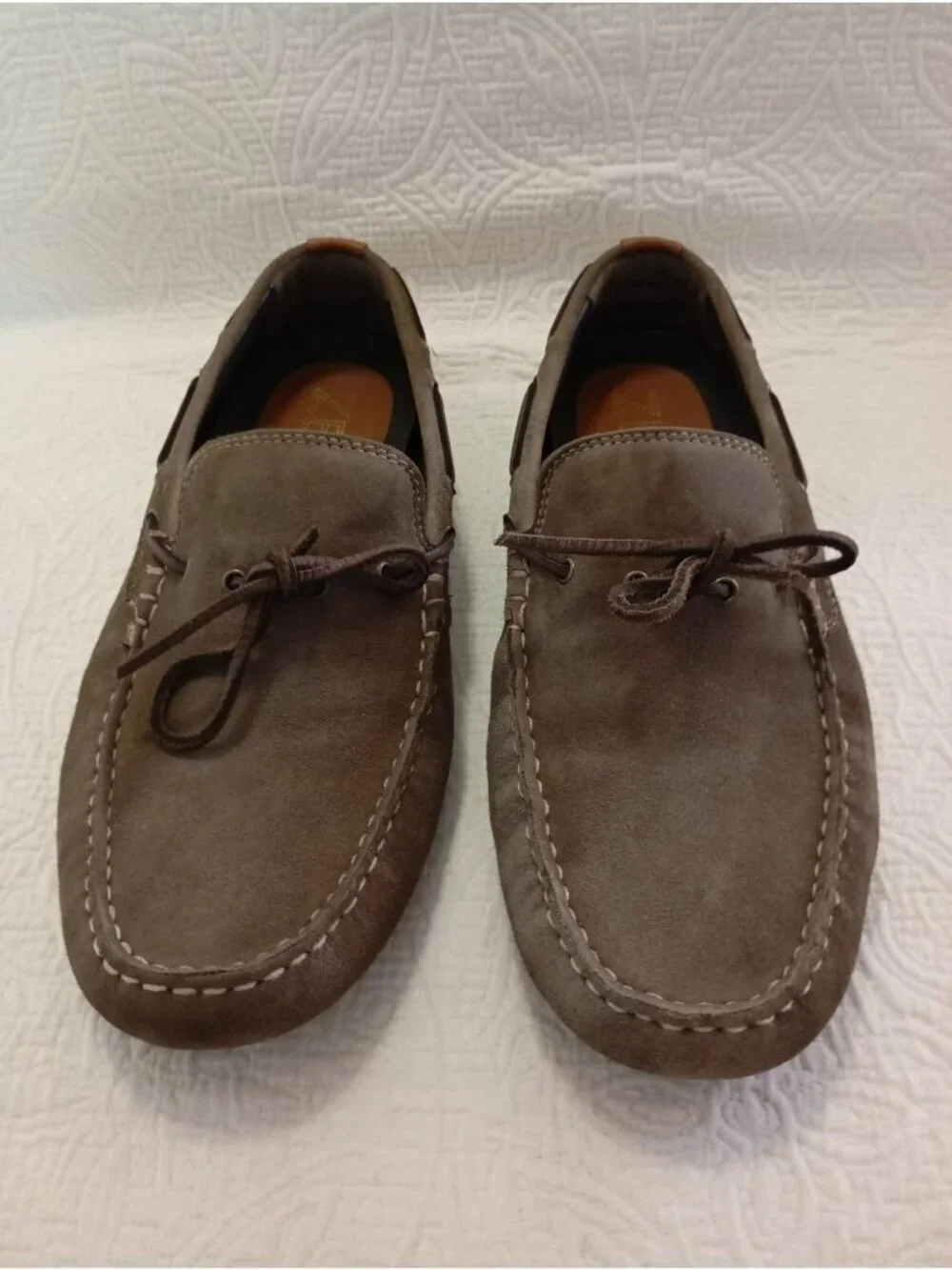 Cole Haan Zero Grand Mens Suede Driving Moccasins Sz 11.5M Brown Casual Loafers